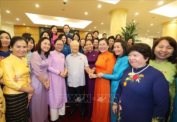 Tổng Bí thư Nguyễn Phú Trọng gặp mặt Nhóm nữ đại biểu Quốc hội Việt Nam khóa XV